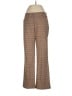 Contemporary Plaid Brown Dress Pants Size 8 - photo 1