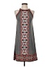 Max Studio Print Gray Casual Dress Size S - photo 1