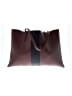Vince Camuto Stripes Burgundy Tote One size - photo 1