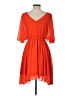 XOXO 100% Polyester Orange Casual Dress Size L - photo 2