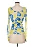 Ganni 100% Polyamide Yellow 3/4 Sleeve Blouse Size EU 34 / US 4 - photo 2
