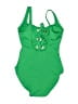 MICHAEL Michael Kors Solid Green One Piece Swimsuit Size 8 - photo 2