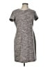 Calvin Klein Tweed Gray Casual Dress Size 10 - photo 1