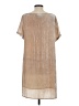Floreat Metallic Tan Casual Dress Size S - photo 2