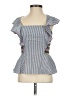 Parker 100% Cotton Blue Short Sleeve Top Size XS - photo 1