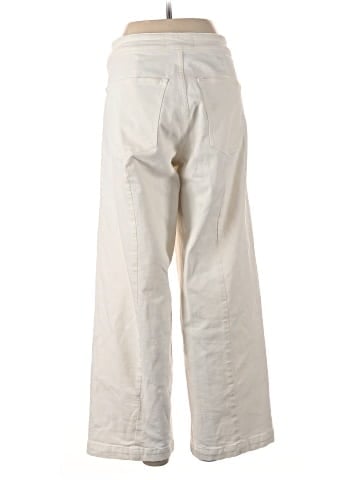 Madewell The Curvy Emmett Wide-Leg Jean in Tile White: Welt Pocket Edition (view 2)