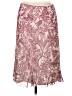 Pendleton 100% Silk Paisley Burgundy Silk Skirt Size 10 - photo 2