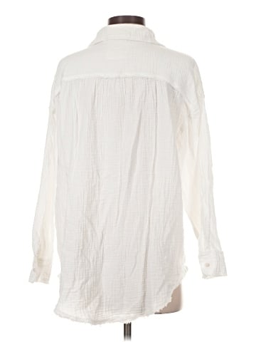 Aerie Long Sleeve Button-Down Shirt (view 2)