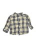 Carter's 100% Cotton Plaid Yellow Long Sleeve Button-Down Shirt Size 12 - photo 1