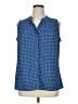 Violet & Claire 100% Polyester Blue Sleeveless Blouse Size XL - photo 1