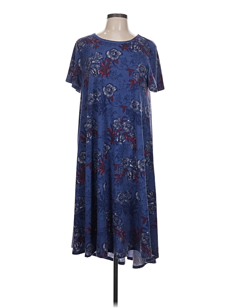Pre-owned Lularoe Casual Dress In Blue