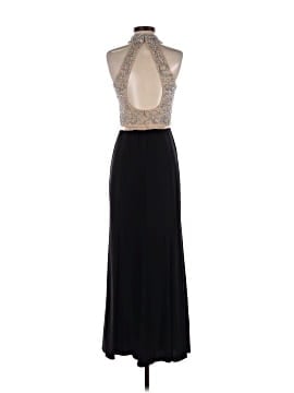 cachet evening dresses CACHET LONG BLACK EVENING DRESS WITH SPARKLING BEADS AT THE  TOP-SIZE4-LOVELY!