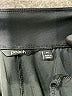 Peach Solid Black Casual Pants Size M - photo 6