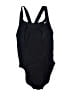 Nike Solid Black One Piece Swimsuit Size 10 - photo 1
