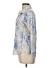 David Cline Blue 3/4 Sleeve Blouse Size L - photo 5