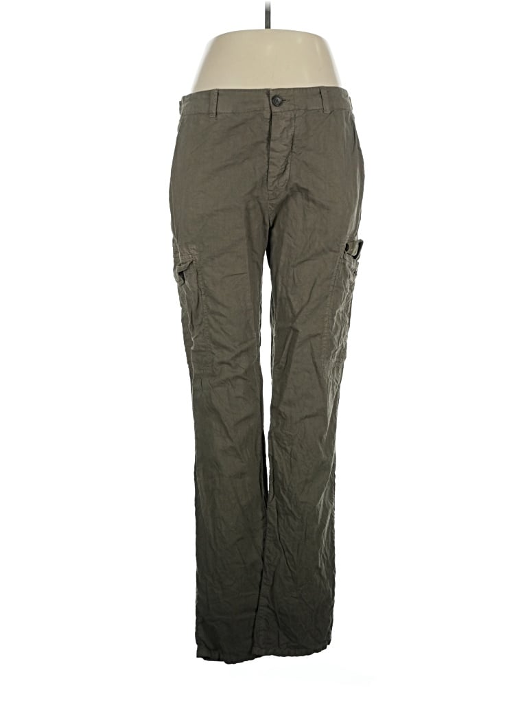 Pre-owned James Perse Linen Pants In Green