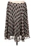 Maison Jules 100% Polyester Print Silver Casual Skirt Size L - photo 1