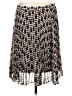 Maison Jules 100% Polyester Print Silver Casual Skirt Size L - photo 2