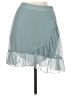 LC Lauren Conrad 100% Polyester Solid Teal Formal Skirt Size M - photo 1