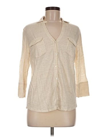 J. McLaughlin 3/4 Sleeve Button-Down Shirt (view 1)