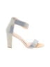 De Blossom Collection Color Block Silver Sandals Size 10 - photo 1