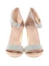 De Blossom Collection Color Block Silver Sandals Size 10 - photo 2