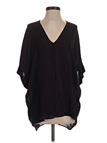 Vince. 3/4 Sleeve Silk Top (view 1)