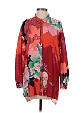Johnny Was Long Sleeve Silk Top