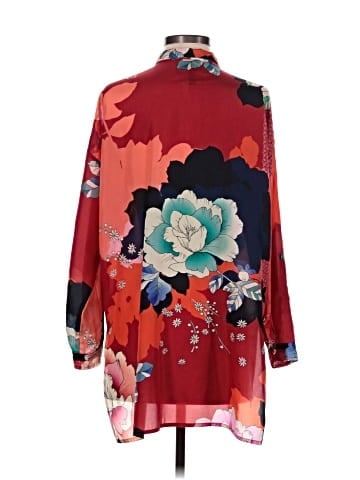 Johnny Was Long Sleeve Silk Top (view 2)