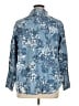 D&Co. Floral Blue Long Sleeve Button-Down Shirt Size 1X - photo 2