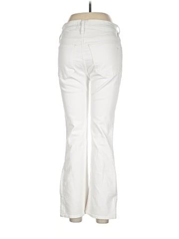 Madewell Kick Out Crop Jeans in Pure White (view 2)