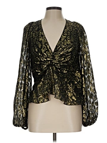 A.L.C. Long Sleeve Silk Top (view 1)
