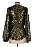 A.L.C. Gold Long Sleeve Silk Top Size 10 - photo 2