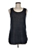 Milano 100% Polyester Black Sleeveless Top Size M - photo 1