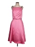 Mica Solid Pink Cocktail Dress Size 12 - photo 1