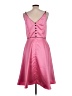 Mica Solid Pink Cocktail Dress Size 12 - photo 2