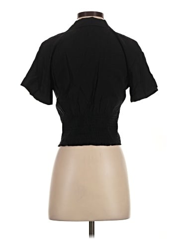 Madewell Drapey Banded-Bottom Button-Down Top (view 2)