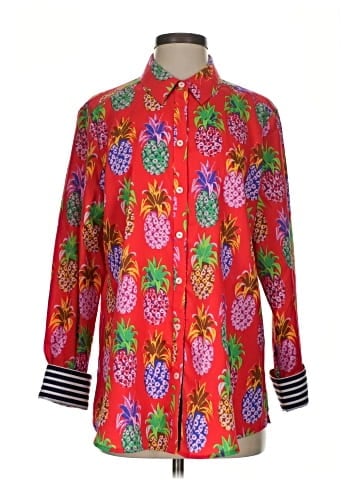 Foxcroft Long Sleeve Button-Down Shirt (view 1)