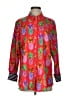Foxcroft Print Red Long Sleeve Button-Down Shirt Size S (estimated) - photo 1
