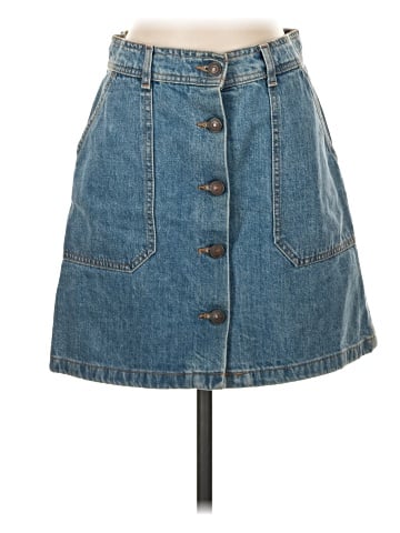 Zara Denim Skirt (view 1)