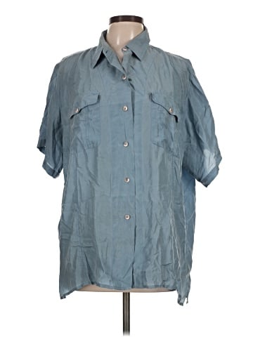 Styles To Go Short Sleeve Silk Top (view 1)
