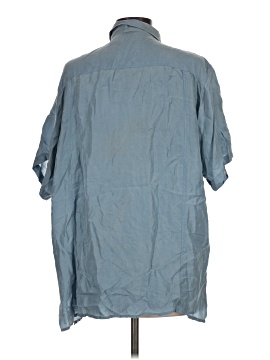 Styles To Go Short Sleeve Silk Top (view 2)