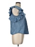J.Crew Blue Short Sleeve Top Size 10 (petite) - photo 4