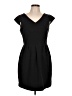 Worthington Solid Black Cocktail Dress Size 10 - photo 1