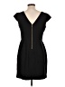 Worthington Solid Black Cocktail Dress Size 10 - photo 2