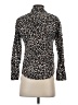 J.Crew Animal Print Brown Long Sleeve Blouse Size 0 (petite) - photo 2