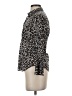 J.Crew Animal Print Brown Long Sleeve Blouse Size 0 (petite) - photo 5