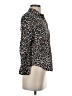 J.Crew Animal Print Brown Long Sleeve Blouse Size 0 (petite) - photo 4