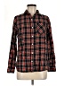 Old Navy 100% Cotton Plaid Red Long Sleeve Button-Down Shirt Size M - photo 1