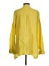 Eileen Fisher Yellow 3/4 Sleeve Button-Down Shirt Size S - photo 2